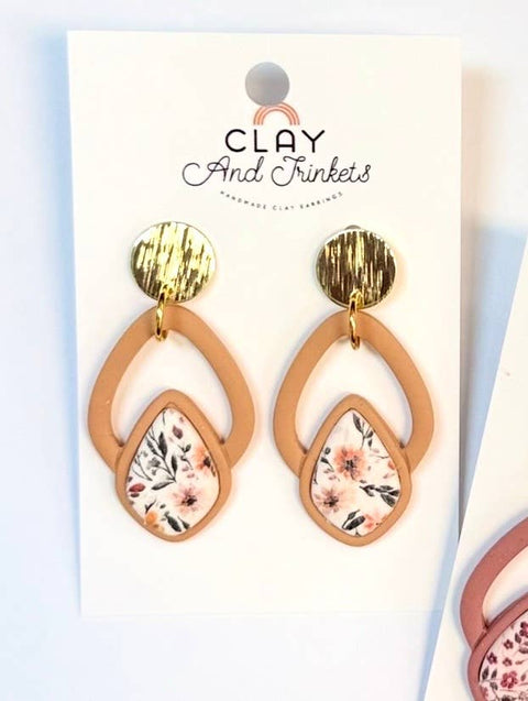 Caren Dangle Floral Earrings