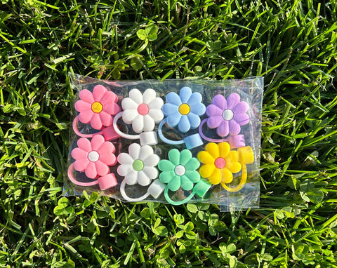 Daisy Straw Toppers