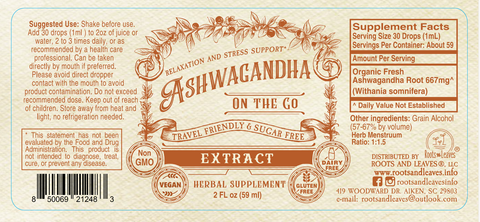 Roots And Leaves - Ashwagandha Extract