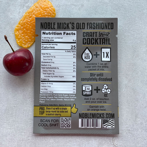 Single Serve Craft Cocktails - Old Fashioned Single Serve Craft Cocktail