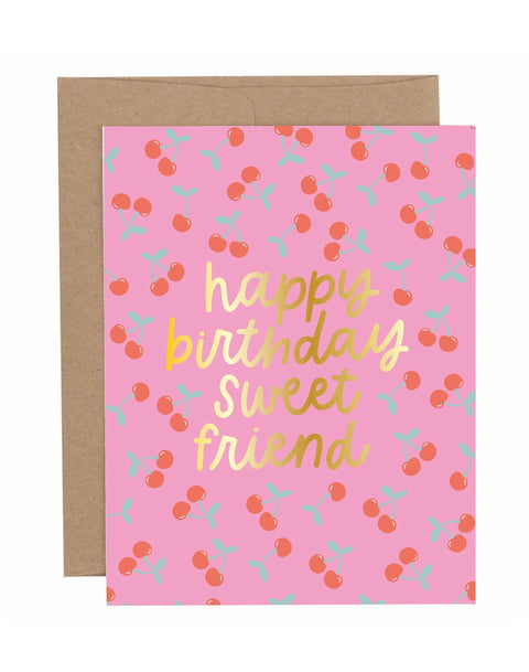 Happy Birthday Sweet Friend Greeting Card