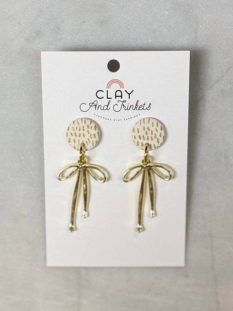 Bow Dangle Drop Earrings