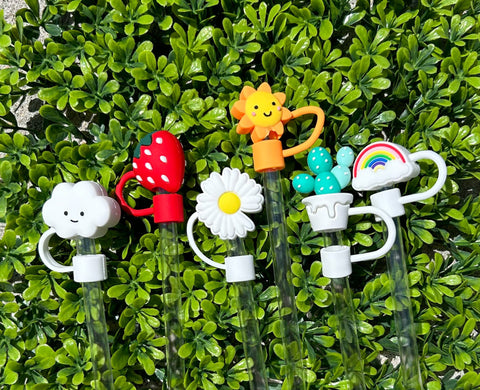 Summertime Sunshiney Days Straw Toppers