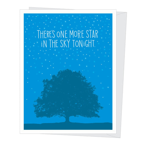 One More Star Sympathy Card