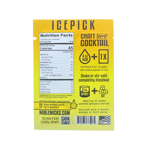 Single Serve Craft Cocktails - Icepick Single Serve Craft Cocktail