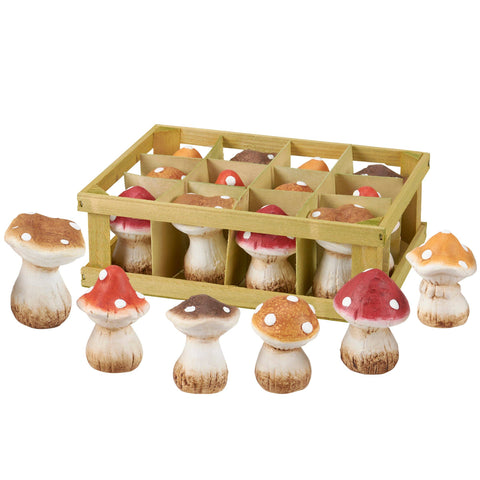 Small Mushrooms Figurines