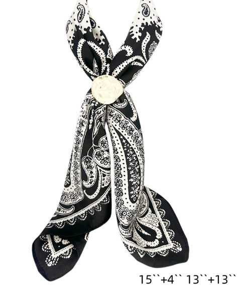 Sessori - Adjustable Organic Pebble Scarf Necklace