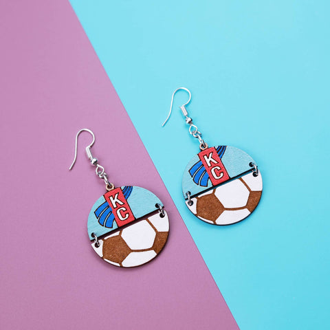Kansas City Soccer Earrings
