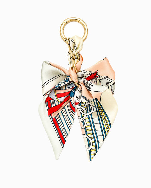 Sessori - Braided Scarf Bow Bag Charm