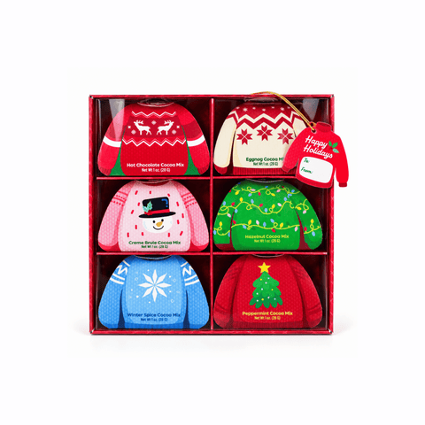 Christmas Ugly Sweater Gift Set - Cocoa Sampler Present