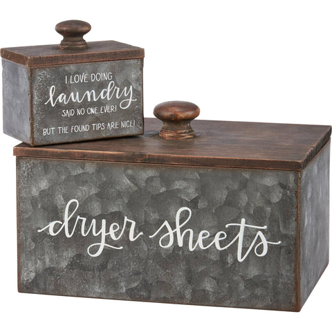 Dryer Sheets Laundry Tips Bins