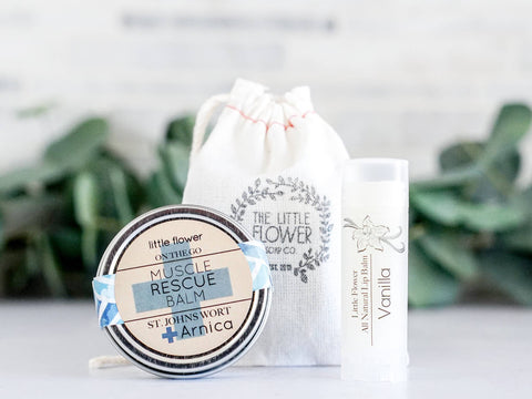 Mini Spa Gift Set with Muscle Rescue Balm Tin