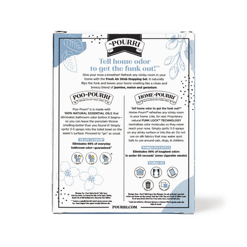 ~Pourri Air Necessities Home + Bathroom Kit, Fresh Air 1.4oz