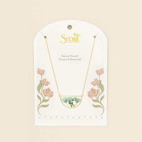 Pressed Flower Necklace