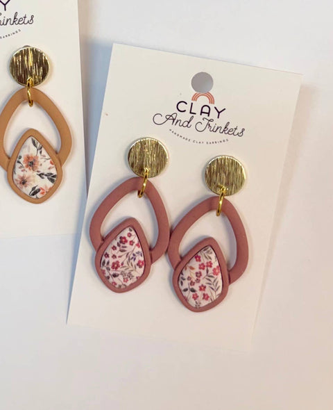 Caren Dangle Floral Earrings