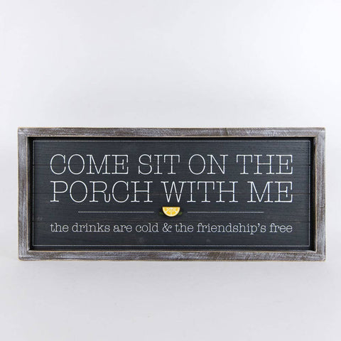 24.5x10.5x1.5 reversible wood sign (PORCH)