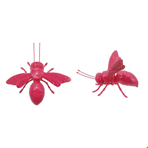 Resin and Wire Pink Bee