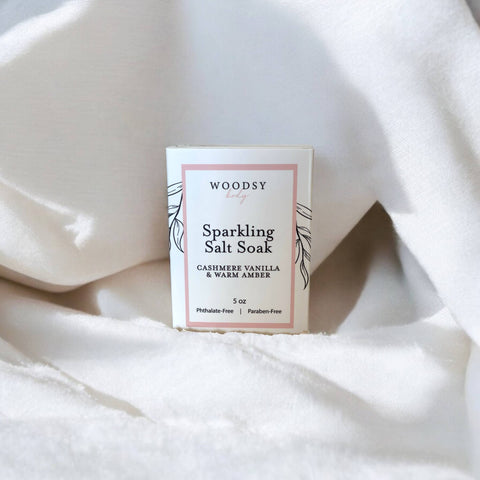 Sparkling Salt Soak-  Cashmere Vanilla & Warm Amber