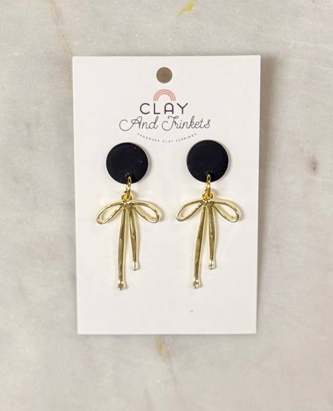 Bow Dangle Drop Earrings