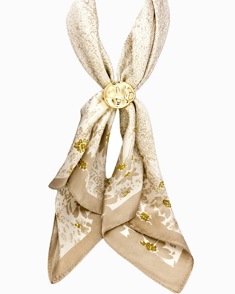 Sessori - Adjustable Organic Pebble Scarf Necklace