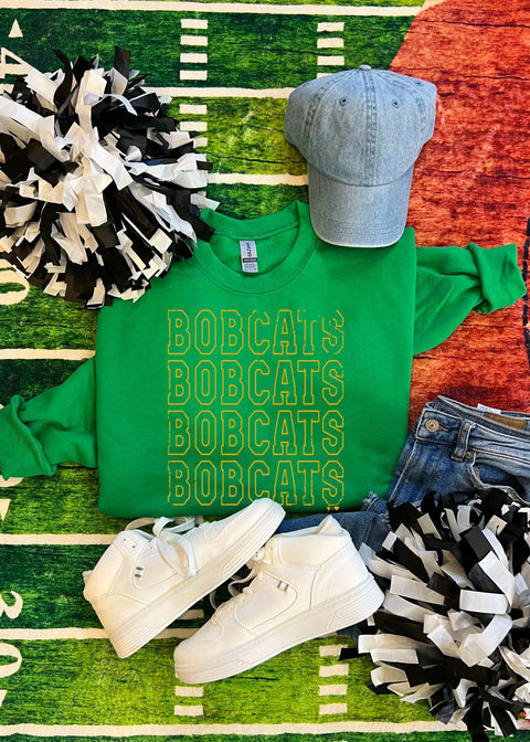 Distressed Edge Bobcats Sweatshirt