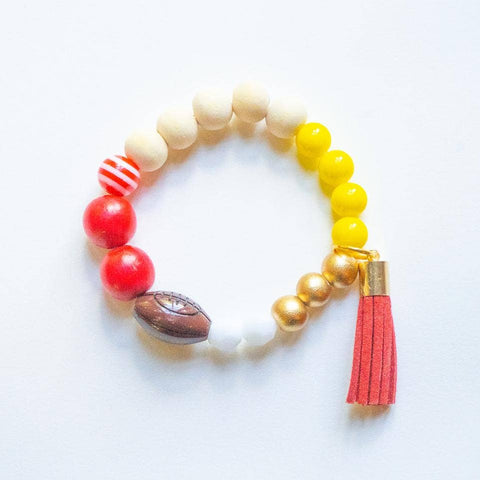 Kansas City KC Kids/Youth Football Bracelet