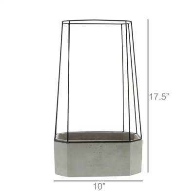 Indio Planter - Wide - Cement