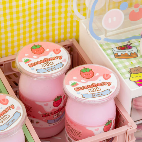 Strawberry Milk Glossy Slime
