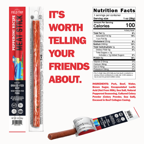 Pepperoni Seasoned Meat Stick (1oz)
