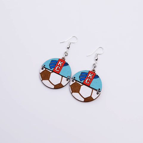 Kansas City Soccer Earrings