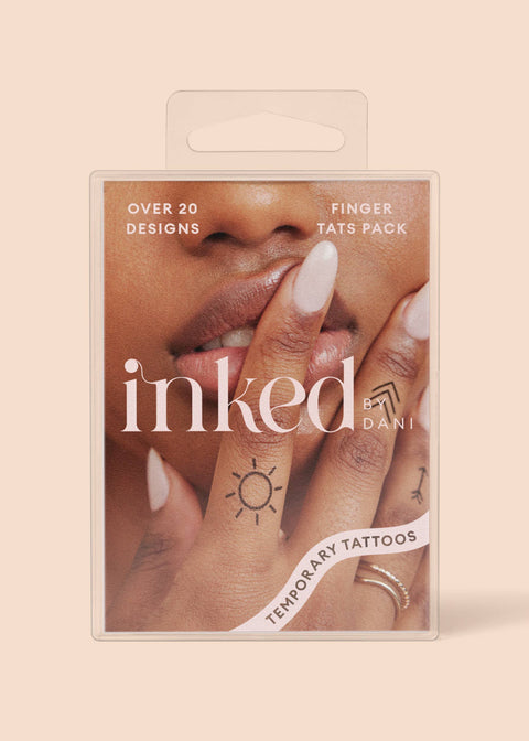 Finger Tats Temporary Tattoo Pack