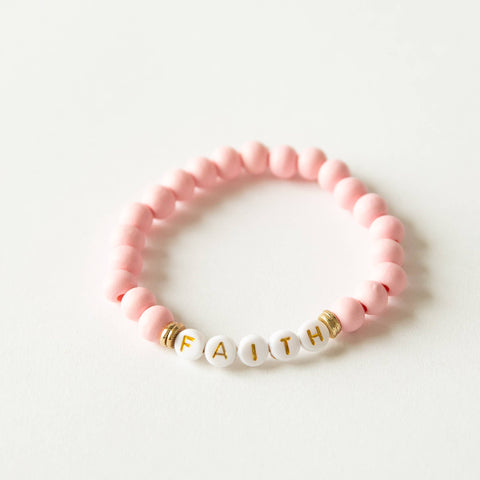 Positivity Beaded Bracelet -  Faith
